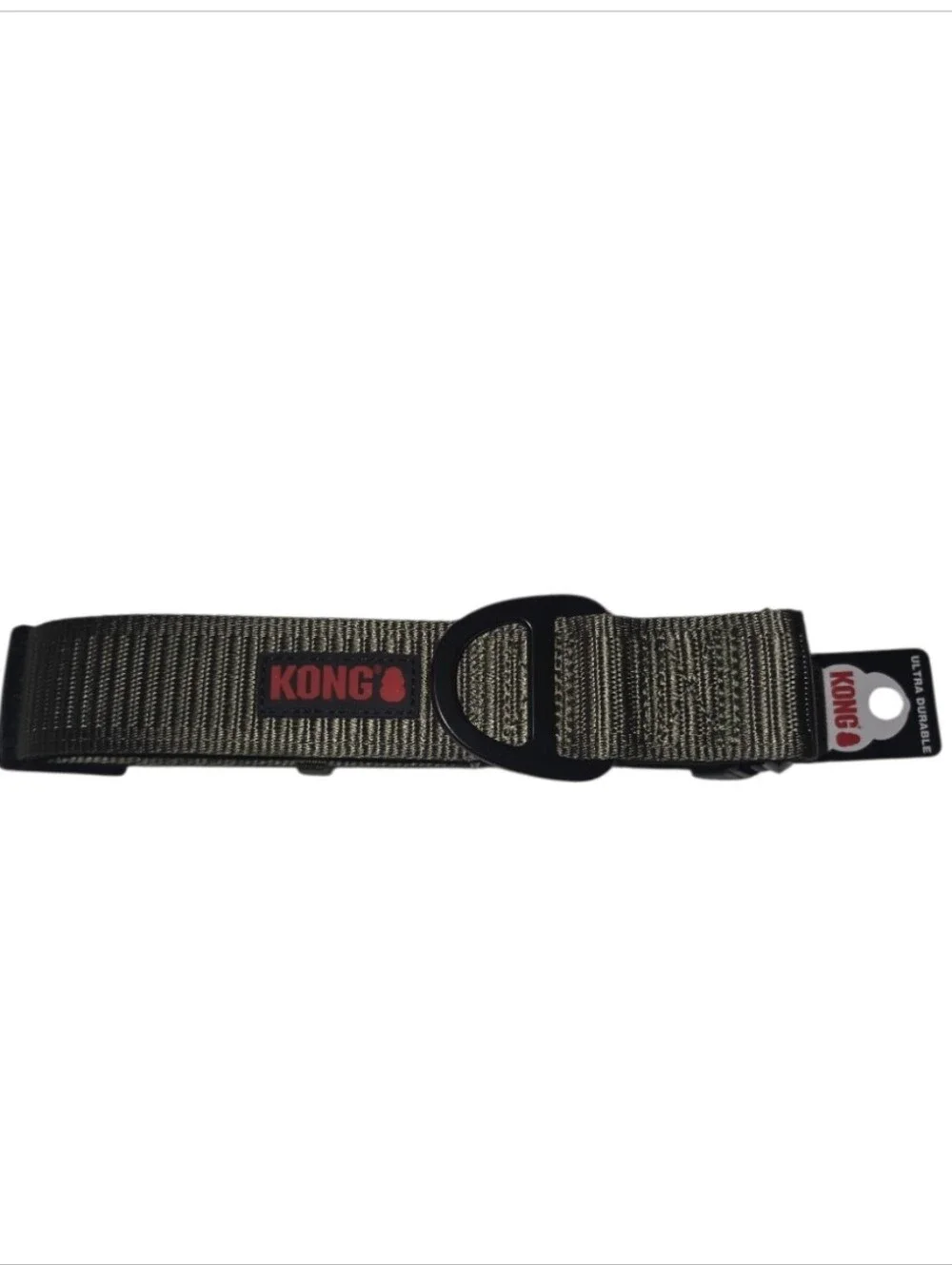 Kong Ultra Durable Padded Olive Green Dog Collar Size L NWT